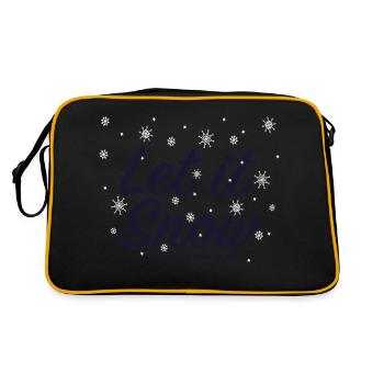 Let it Snow or make it rain money - Retro Tasche - Schwarz/Gold - Hinten