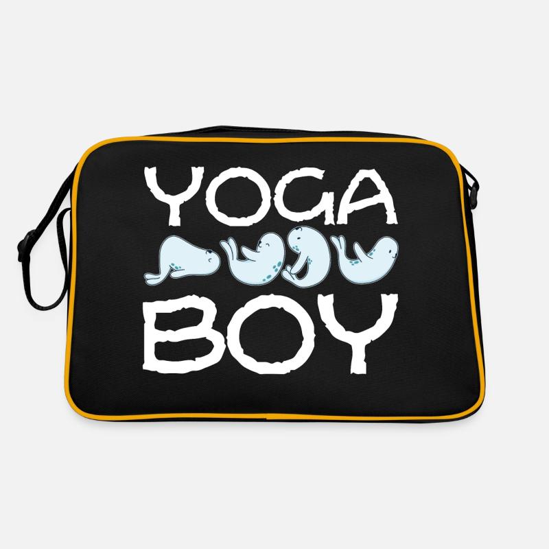 Yoga Junge Robbe Mann Geschenkidee Retro Tasche