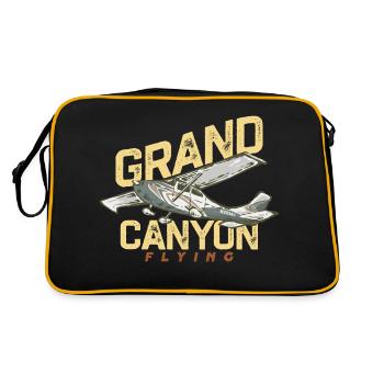 Vol dans le Grand Canyon - Sac Retro - noir/or - Dos