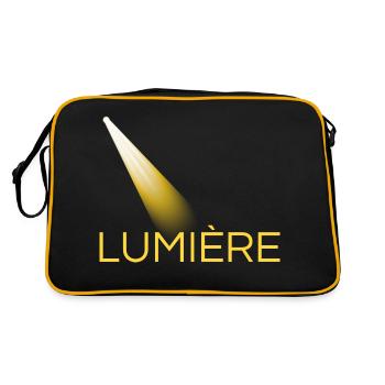 lumière jaune - Sac Retro - noir/or - Dos