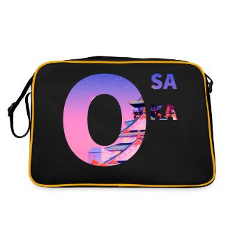 Osaka - Retro Bag - black/gold - Back