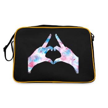 Doigt et coeur - Sac Retro - noir/or - Dos