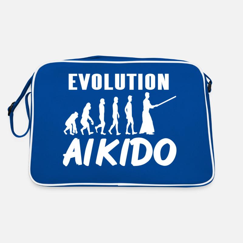 Awesome Evolution of Aikido Cool Designs Tee Retro Tasche