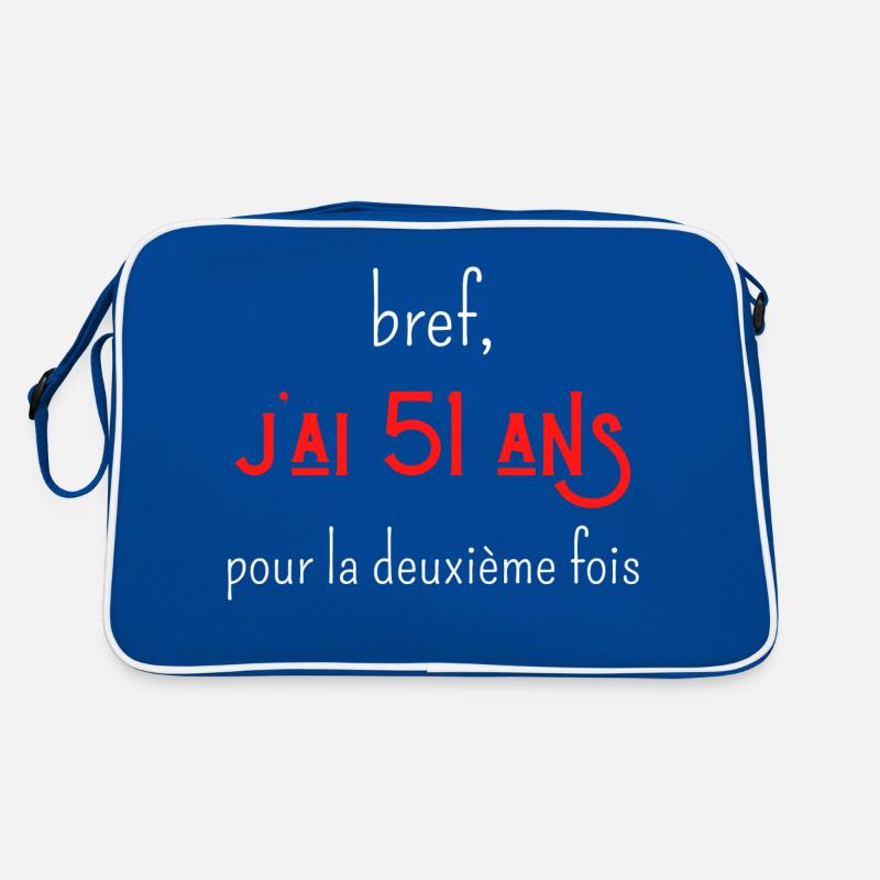 bref j'ai un 51 ans pour la deuxième fois Sac Retro