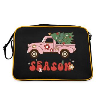 Saison Saison Noël Rétro Chanson de Noël - Sac Retro - noir/or - Dos
