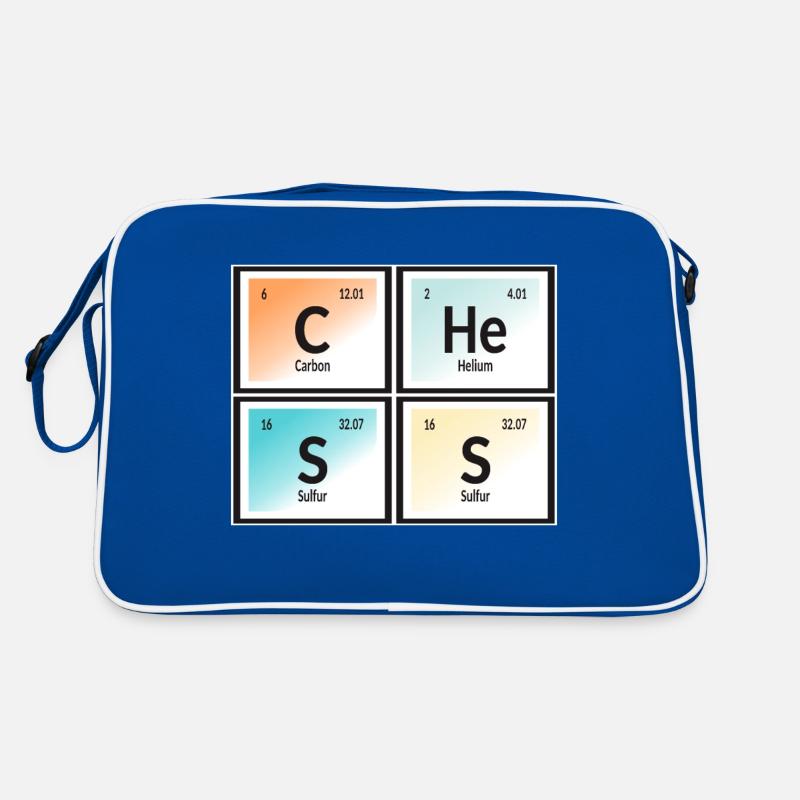 Schach | Periodensystem der Elemente Retro Tasche