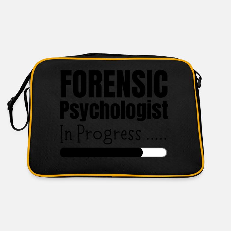 Forensic Psychologist In Progress - Retro Bag - black/gold