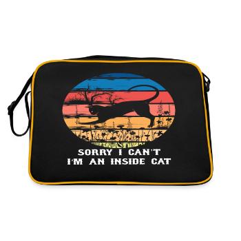 Sorry I can ́t I ́m an inside Cat - Retro Bag - black/gold - Back