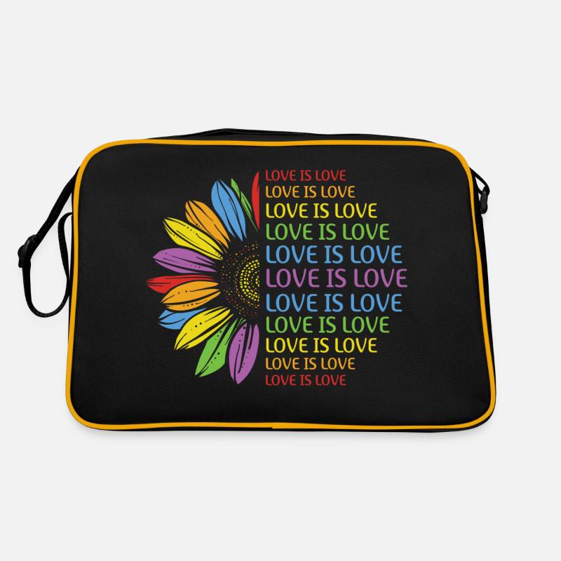 LGBTQ Nonbinary Coloré Rainbow Flag LGBTQ + Pride Sac Retro