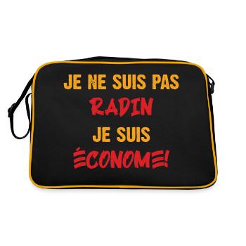 Radin ou économe - Sac Retro - noir/or - Dos