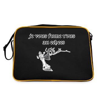 echecs - Sac Retro - noir/or - Dos