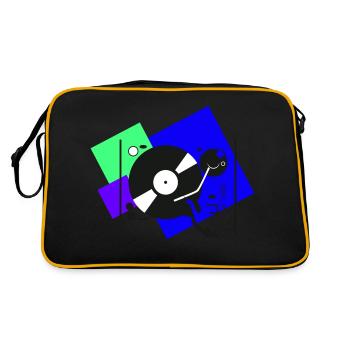 Platines colorées4 - Sac Retro - noir/or - Dos