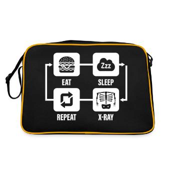 Manger dormir X-Ray Répéter Radiologie Wheel Tech - Sac Retro - noir/or - Dos