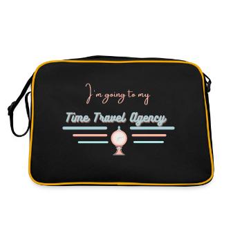 Time Travel - Retro Bag - black/gold - Back