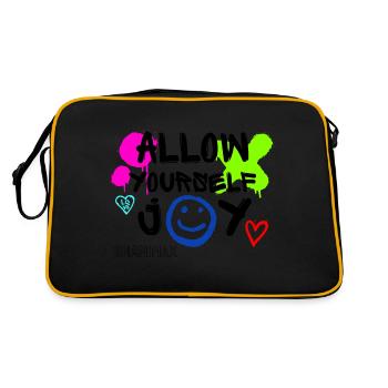 SHANIMAX Joie et bonheur - Sac Retro - noir/or - Dos