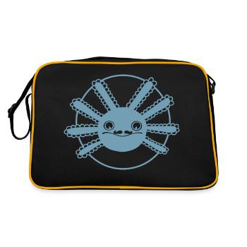 Axolotl Moustachu - Sac Retro - noir/or - Dos