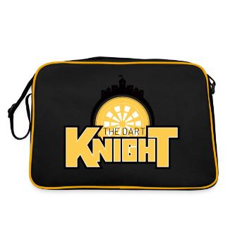 Dart Knight Castle - Retro Tasche - Schwarz/Gold - Hinten