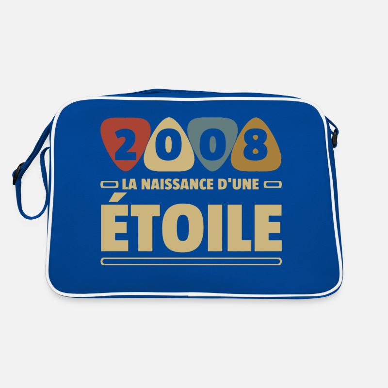année de naissance 2008 / anniversaire année 2008 Sac Retro