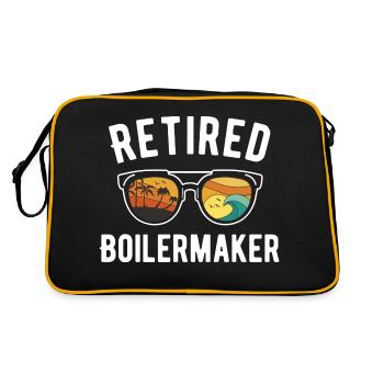 Vacances à la plage pour les retraités Lunettes de soleil chaudronnier - Sac Retro - noir/or - Dos