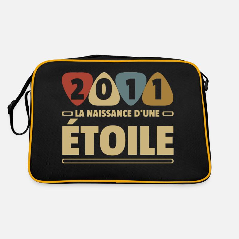 2011 date de naissance / anniversaire année 2011 Sac Retro
