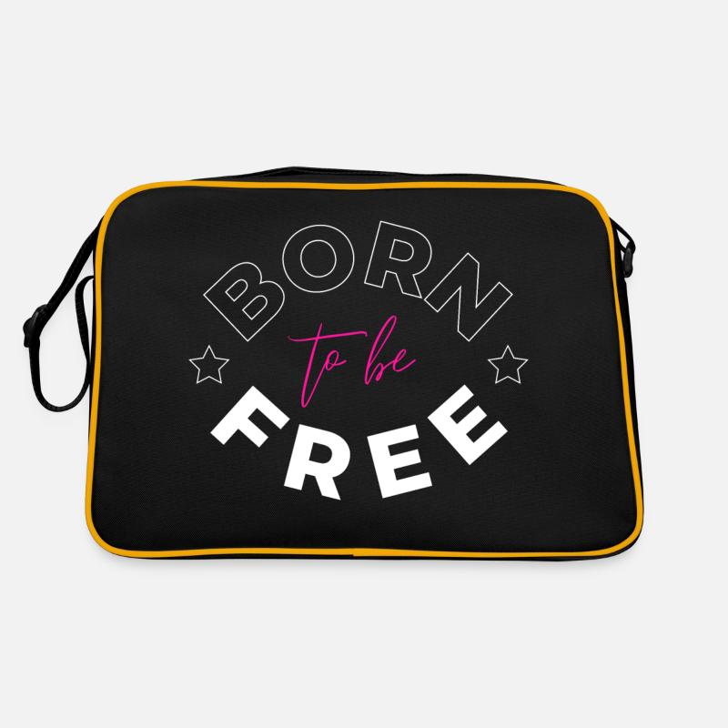 Né pour être libre Sac Retro