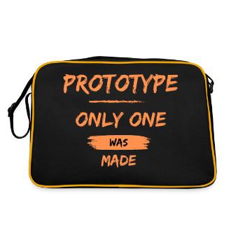 Prototype, only one was made - Retro Tasche - Schwarz/Gold - Hinten