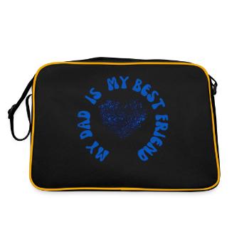 Mon père est mon meilleur ami - Sac Retro - noir/or - Dos