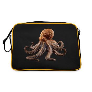 Octopuses can change color and texture - Retro Bag - black/gold - Back