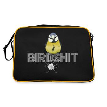 Birdshit great - Retro Bag - black/gold - Back