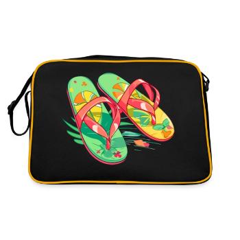 Les sandales nature - Sac Retro - noir/or - Dos