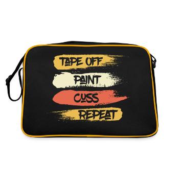 Bande éteinte | Peinture | Jurer Professionnel de la refonte - Sac Retro - noir/or - Dos