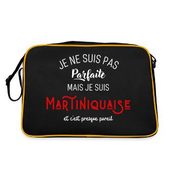 Pas parfaite mais martiniquaise - Sac Retro - noir/or - Dos