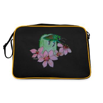 Jewel bug - Retro Bag - black/gold - Back
