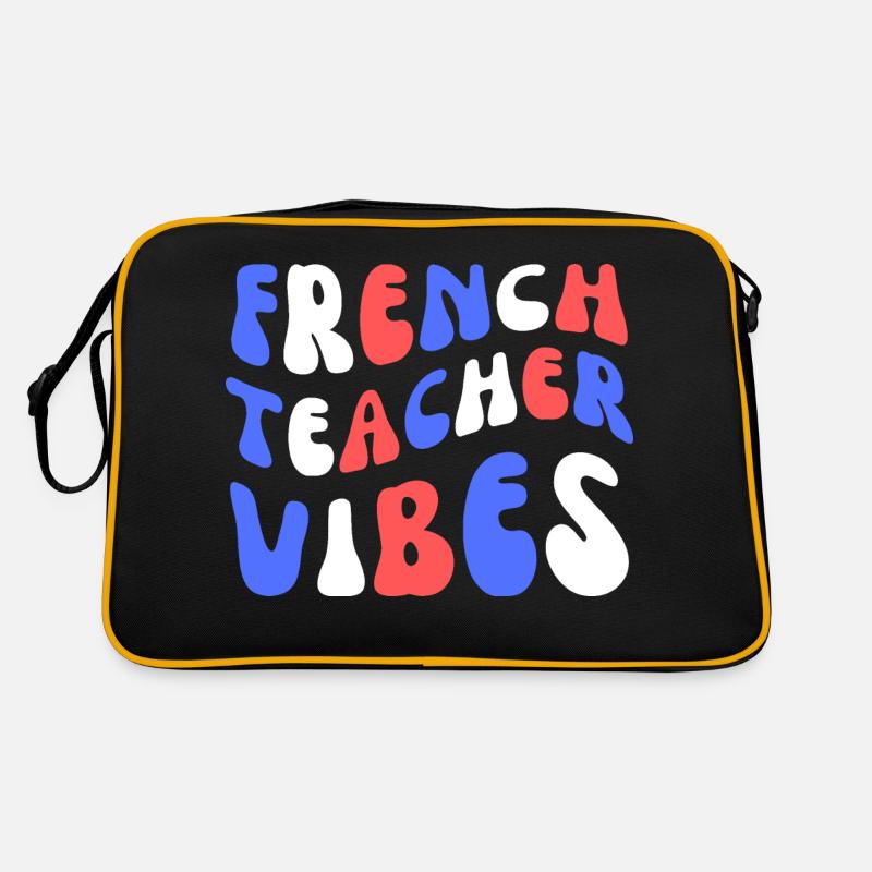 Vibrations de professeur de français Sac Retro