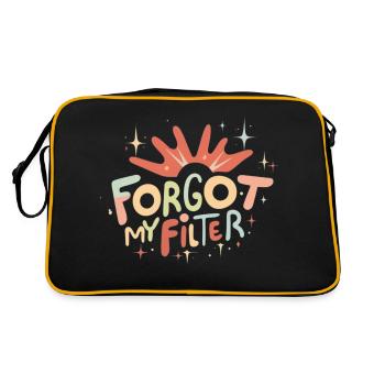 J’ai oublié mon filtre - Sac Retro - noir/or - Dos