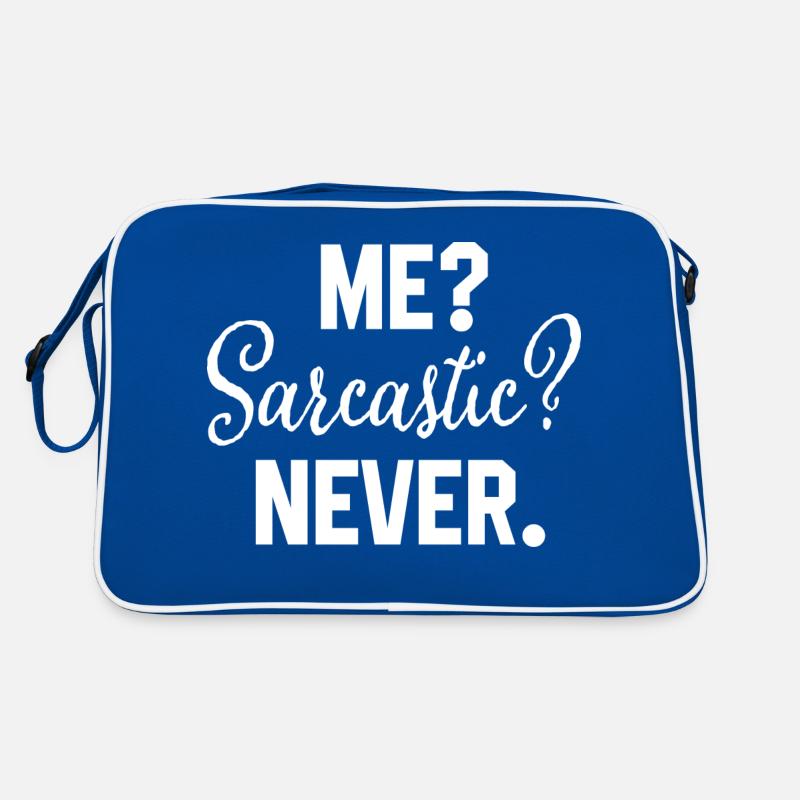 Ich Sarkastisch Nie Lustiger Sarkasmus Retro Tasche