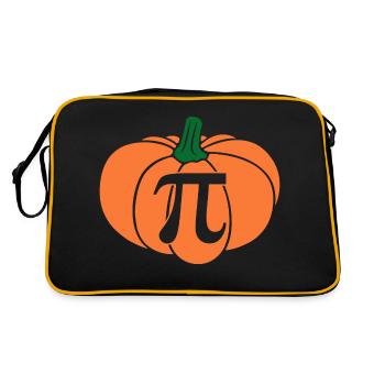 Pumpkin Pie Pi Math Teacher Thanksgiving Pi Day - Retro Bag - black/gold - Back