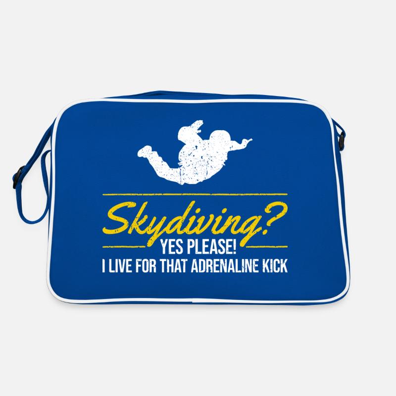 Sky Dive Fever Design. Perfektes Adrenalin-Geschenk Retro Tasche