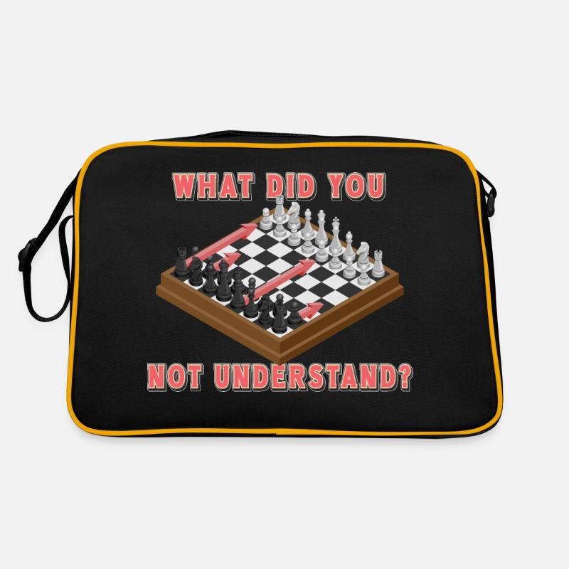 What didn't you understand? Chess Moves Retro Bag