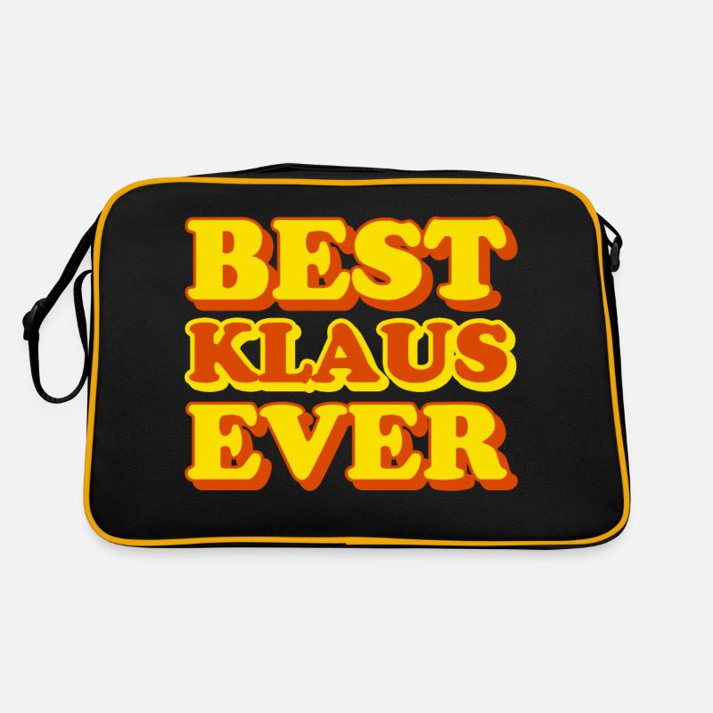 Funny gift with first name Klaus Retro Bag