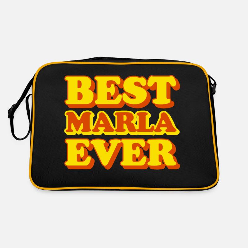 Funny gift with first name Marla Retro Bag