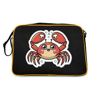 Crab Lover - Retro Bag - black/gold - Back