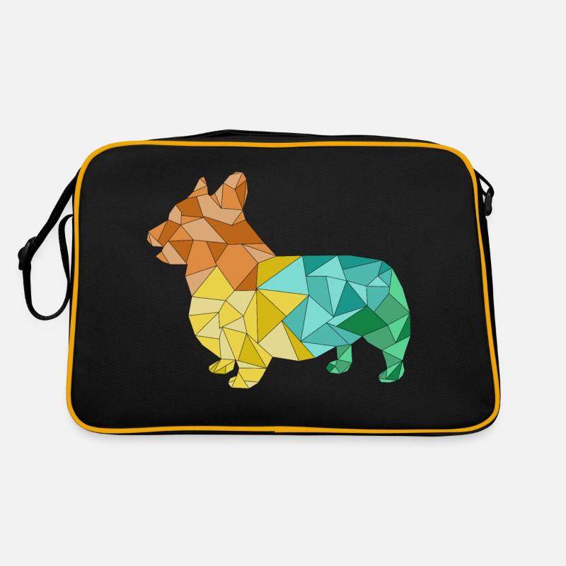 CORGI geometrisch bunt Retro Tasche