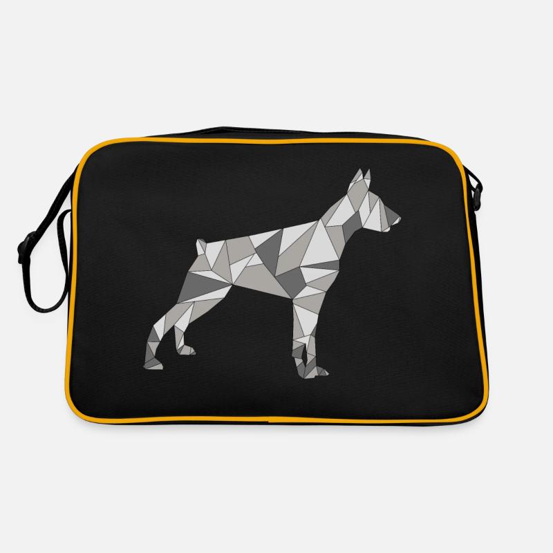 GEOMETRIC DOBERMAN Retro Bag