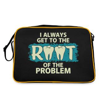 Always straight to the heart of the problem - Retro Bag - black/gold - Back