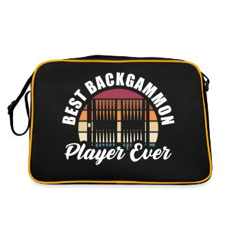 Best Backgammon Player Ever Game Night Board Games - Retro Bag - black/gold - Back