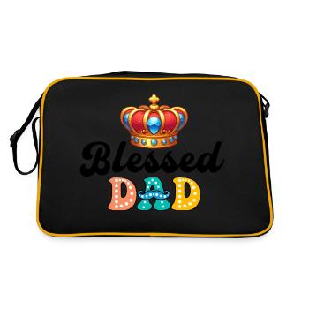 BGSM DAD TSHIRT - Retro Bag - black/gold - Back