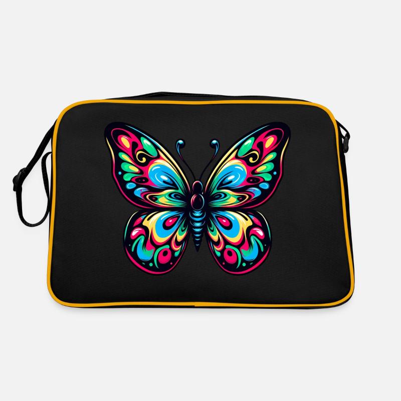 Papillon coloré Sac Retro