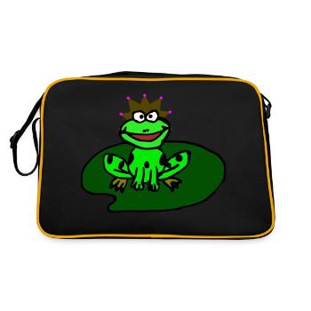 Frog Prince - Retro Bag - black/gold - Back
