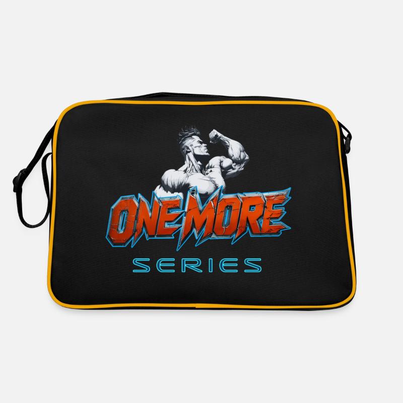 noch eine Serie - Retro Tasche - Schwarz/Gold
